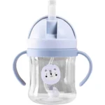 Free Spout Cup 250ml With Weighted Straw Animal Print Leak Proof Toddler Cup