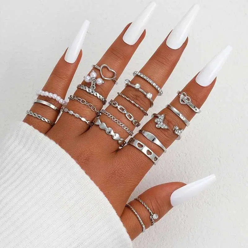 Pearl Ring Set